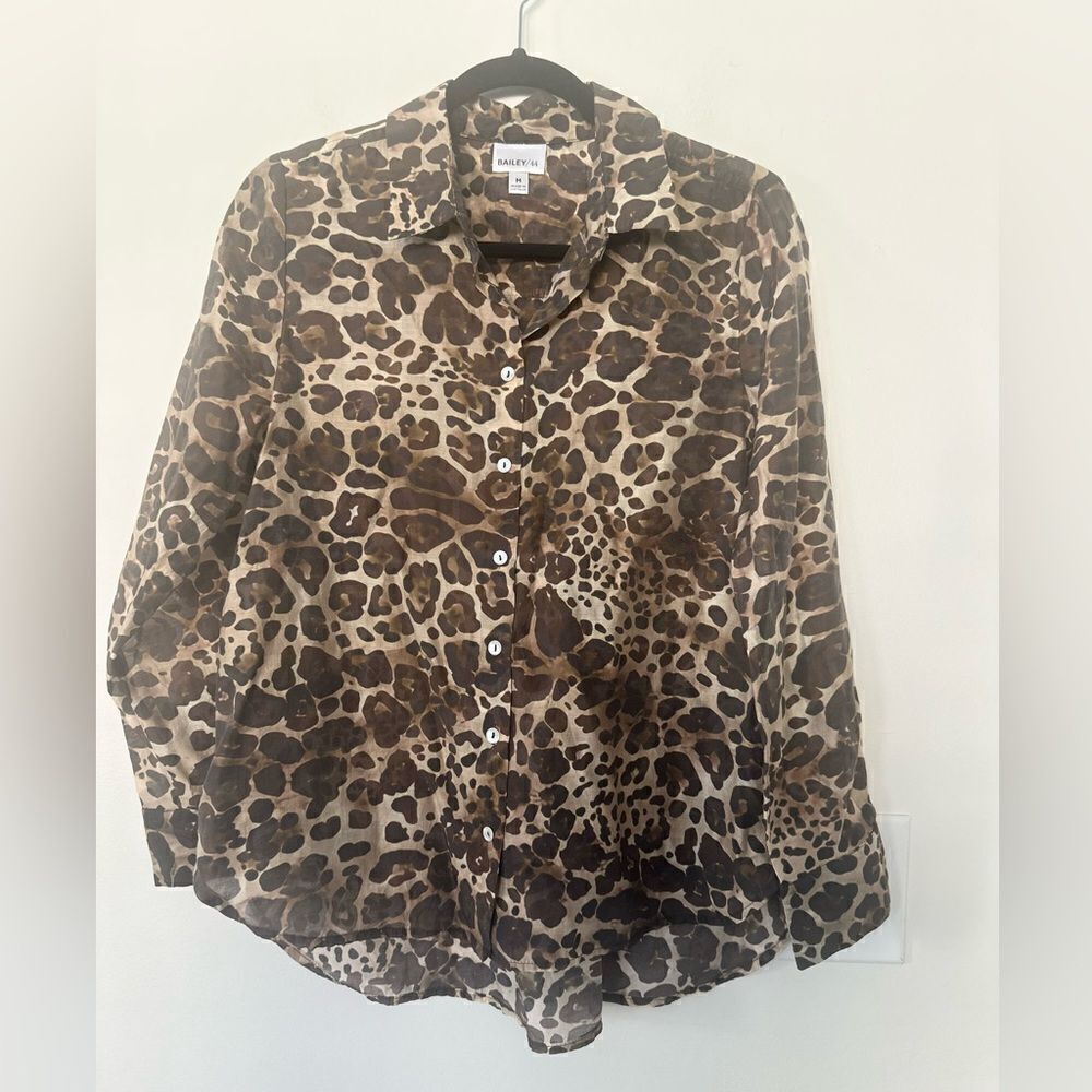 Bailey 44 Leopard Blouse M